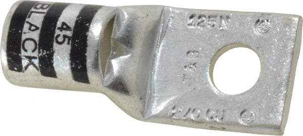 Thomas & Betts - 2/0 AWG Noninsulated Compression Connection Square Ring Terminal - 5/16" Stud, 1.88" OAL x 0.83" Wide, Tin Plated Copper Contact - Americas Industrial Supply