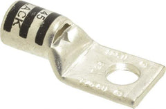 Thomas & Betts - 2/0 AWG Noninsulated Compression Connection Square Ring Terminal - 3/8" Stud, 1.93" OAL x 0.83" Wide, Tin Plated Copper Contact - Americas Industrial Supply