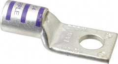 Thomas & Betts - 4/0 AWG Noninsulated Compression Connection Square Ring Terminal - 1/2" Stud, 2-1/2" OAL x 1.03" Wide, Tin Plated Copper Contact - Americas Industrial Supply