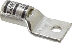 Thomas & Betts - 500 kcmil Wire Noninsulated Compression Connection Square Ring Terminal - 1/2" Stud, 3.3" OAL x 1.61" Wide, Tin Plated Copper Contact - Americas Industrial Supply