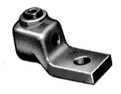 Thomas & Betts - 300-500 kcmil Wire Noninsulated Compression Connection Square Ring Terminal - 1/2" Stud, 3-1/16" OAL x 1-3/8" Wide, Copper Contact - Americas Industrial Supply