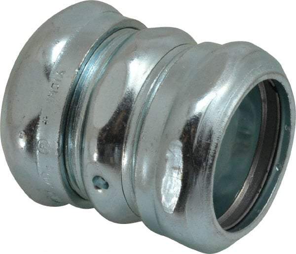 Thomas & Betts - 1-1/4" Trade, Steel Compression EMT Conduit Coupling - Noninsulated - Americas Industrial Supply