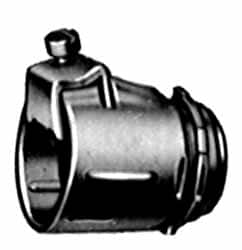 Thomas & Betts - 3-1/2" Trade, Malleable Iron Set Screw Straight FMC Conduit Connector - Insulated - Americas Industrial Supply