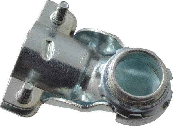 Thomas & Betts - 3/4" Trade, Malleable Iron Squeeze Clamp 90° FMC Conduit Connector - Noninsulated - Americas Industrial Supply