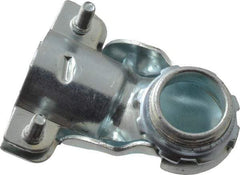 Thomas & Betts - 3/4" Trade, Malleable Iron Squeeze Clamp 90° FMC Conduit Connector - Noninsulated - Americas Industrial Supply