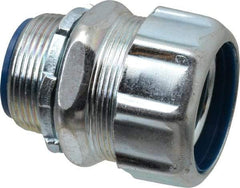 Thomas & Betts - 1-1/4" Trade, Steel Threaded Straight Liquidtight Conduit Connector - Insulated - Americas Industrial Supply