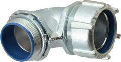 Thomas & Betts - 2" Trade, Malleable Iron Threaded Angled Liquidtight Conduit Connector - Insulated - Americas Industrial Supply