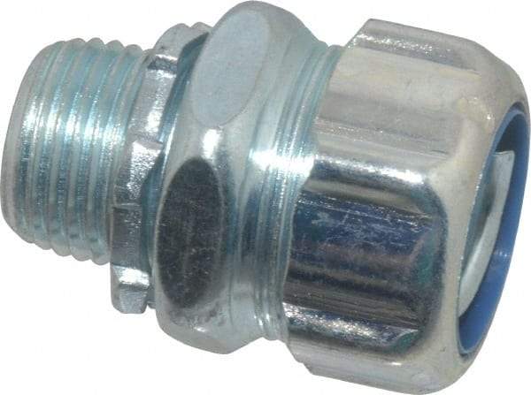 Thomas & Betts - 1/2" Trade, Steel Threaded Straight Liquidtight Conduit Connector - Noninsulated - Americas Industrial Supply