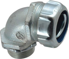 Thomas & Betts - 3/4" Trade, Malleable Iron Threaded Angled Liquidtight Conduit Connector - Noninsulated - Americas Industrial Supply