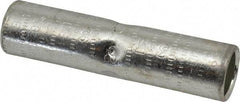 Thomas & Betts - 300mm Wire Size Compatible, Noninsulated, Crimp-On Butt Splice Terminal - 2 Wire Entries, Copper Contacts, Tin Contact Plating, 3-1/2" OAL, White - Americas Industrial Supply