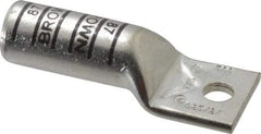 Thomas & Betts - 500 kcmil Wire Noninsulated Compression Connection Square Ring Terminal - 1/2" Stud, 4-1/4" OAL x 1.61" Wide, Tin Plated Copper Contact - Americas Industrial Supply