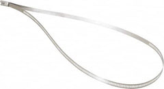 Thomas & Betts - 24" Long Black Stainless Steel Standard Cable Tie - 250 Lb Tensile Strength, 0.25mm Thick, 3" Max Bundle Diam - Americas Industrial Supply