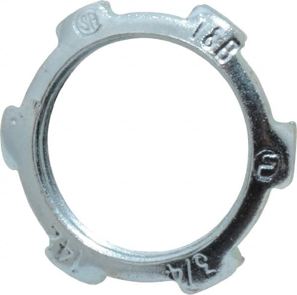 Thomas & Betts - 3/4" Trade, Steel Threaded Rigid/Intermediate (IMC) Conduit Locknut - Noninsulated - Americas Industrial Supply