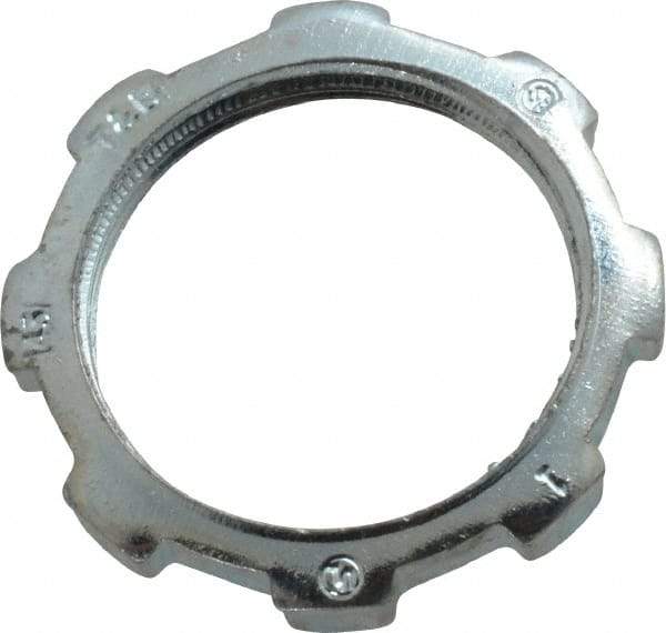 Thomas & Betts - 1" Trade, Steel Threaded Rigid/Intermediate (IMC) Conduit Locknut - Noninsulated - Americas Industrial Supply