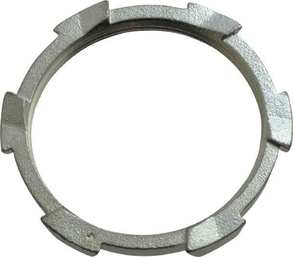 Thomas & Betts - 3" Trade, Malleable Iron Threaded Rigid/Intermediate (IMC) Conduit Locknut - Noninsulated - Americas Industrial Supply