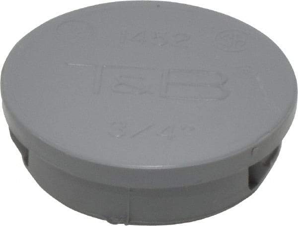 Thomas & Betts - 3/4" Conduit, Electrical Enclosure Thermoplastic Knockout Plug - For Use with Rigid/IMC Conduit, CSA File 4484/CSA LR589/NFPA 70/RoHS Compliant/UL 514B/UL File E13938 - Americas Industrial Supply