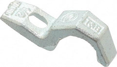 Thomas & Betts - 1/2" Pipe, Steel, Hot Dipped Galvanized" Pipe or Conduit Strap - 1/4" Bolt, 1 Mounting Hole - Americas Industrial Supply