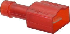 Thomas & Betts - 22 to 18 AWG, Nylon, Fully Insulated, Male Wire Disconnect - 1/4 Inch Wide Tab, Red, CSA Certified, RoHS Compliant, UL 94 V-0, UL File E66716, UL Listed - Americas Industrial Supply