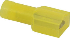 Thomas & Betts - 12 to 10 AWG, Nylon, Fully Insulated, Male Wire Disconnect - 1/4 Inch Wide Tab, Yellow, CSA Certified, RoHS Compliant, UL 94 V-0, UL File E66716, UL Listed - Americas Industrial Supply