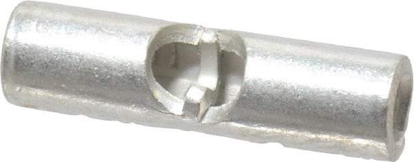 Thomas & Betts - 16 to 14 AWG Compatible, Noninsulated, Crimp-On Butt Splice Terminal - 2 Wire Entries, Copper Contacts, Tin Contact Plating, 0.62" OAL, Blue - Americas Industrial Supply