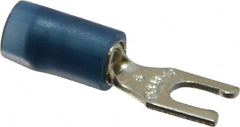 Thomas & Betts - #6 Stud, 18 to 14 AWG Compatible, Partially Insulated, Crimp Connection, Locking Fork Terminal - Americas Industrial Supply