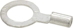 Thomas & Betts - 18-14 AWG Noninsulated Crimp Connection D Shaped Ring Terminal - 5/16" Stud, 0.93" OAL x 1/2" Wide, Tin Plated Copper Contact - Americas Industrial Supply