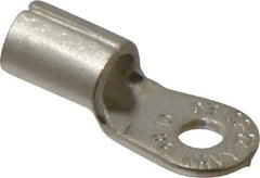 Thomas & Betts - 6 AWG Noninsulated Crimp Connection Circular Ring Terminal - #10 Stud, 1.13" OAL x 0.48" Wide, Tin Plated Copper Contact - Americas Industrial Supply