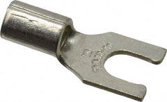 Thomas & Betts - #10 Stud, 12 to 10 AWG Compatible, Noninsulated, Crimp Connection, Locking Fork Terminal - Americas Industrial Supply