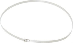 Thomas & Betts - 22-1/2" Long Natural (Color) Stainless Steel Standard Cable Tie - 200 Lb Tensile Strength, 0.38mm Thick, 3-1/2" Max Bundle Diam - Americas Industrial Supply