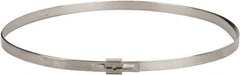 Thomas & Betts - 22-1/2" Long Natural (Color) Stainless Steel Standard Cable Tie - 100 Lb Tensile Strength, 0.38mm Thick, 2" Max Bundle Diam - Americas Industrial Supply