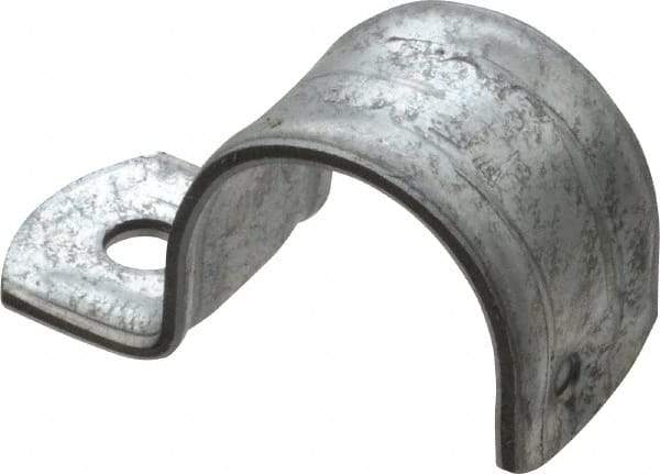 Thomas & Betts - 1" Pipe, Steel, Zinc Plated" Pipe or Conduit Strap - 1 Mounting Hole - Americas Industrial Supply