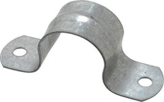 Thomas & Betts - 3/4 Pipe, Steel, Zinc Plated Pipe or Conduit Strap - 2 Mounting Holes - Americas Industrial Supply