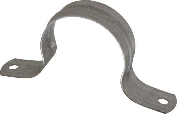 Thomas & Betts - 2 Pipe, Steel, Zinc Plated Pipe or Conduit Strap - 2 Mounting Holes - Americas Industrial Supply