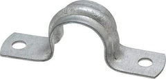 Thomas & Betts - 1/2 Pipe, Steel, Zinc Plated Pipe or Conduit Strap - 2 Mounting Holes - Americas Industrial Supply