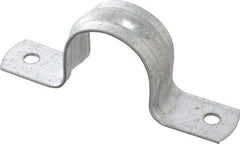 Thomas & Betts - 1 Pipe, Steel, Zinc Plated Pipe or Conduit Strap - 2 Mounting Holes - Americas Industrial Supply