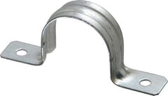 Thomas & Betts - 1-1/4 Pipe, Steel, Zinc Plated Pipe or Conduit Strap - 2 Mounting Holes - Americas Industrial Supply