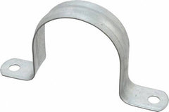 Thomas & Betts - 2-1/2 Pipe, Steel, Zinc Plated Pipe or Conduit Strap - 2 Mounting Holes - Americas Industrial Supply