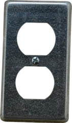 Thomas & Betts - Electrical Outlet Box Steel Device Cover - Includes Phillips Head Screw - Americas Industrial Supply