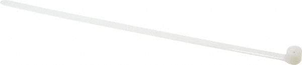 Thomas & Betts - 8-3/4" Long Natural (Color) Nylon Standard Cable Tie - 120 Lb Tensile Strength, 1.27mm Thick, 50.8mm Max Bundle Diam - Americas Industrial Supply