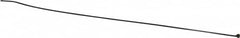 Thomas & Betts - 14" Long Black Nylon Standard Cable Tie - 18 Lb Tensile Strength, 1.1mm Thick, 101.6mm Max Bundle Diam - Americas Industrial Supply