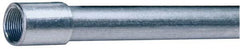 Made in USA - 1/2" Trade Size, 10' Long, Rigid Conduit - Steel, 1/2" ID - Americas Industrial Supply