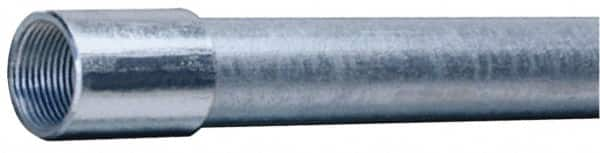 Made in USA - 1" Trade Size, 10' Long, Rigid Conduit - Steel, 1" ID - Americas Industrial Supply