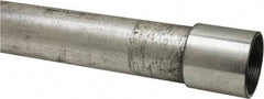 Made in USA - 1-1/2" Trade Size, 10' Long, Rigid Conduit - Steel, 1-1/2" ID - Americas Industrial Supply