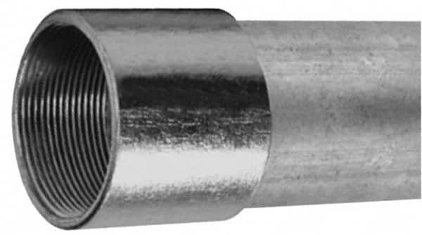 Made in USA - 3-1/2" Trade Size, 10' Long, Rigid Conduit - Steel, 3-1/2" ID - Americas Industrial Supply