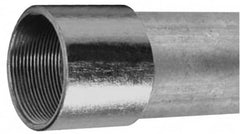 Made in USA - 3-1/2" Trade Size, 10' Long, Rigid Conduit - Steel, 3-1/2" ID - Americas Industrial Supply