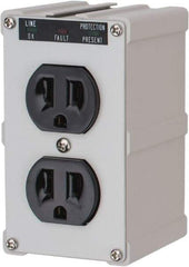 Tripp-Lite - 2 Outlets, 120 Volts, 15 Amps, Power Outlet Strip - Direct Plug-in Mount, 5-15P NEMA Configuration, 4" Strip, CSA Approved, cULus, IEEE 587 Category A Specifications, IEEE 587 Category B Specifications, UL1449 3rd Edition - Americas Industrial Supply