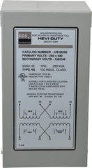 Sola/Hevi-Duty - 1 Phase, 240-480 Volt Input, 120/240 Volt Output, 60 Hz, 1/4 kVA, General Purpose Transformer - 4, 12, 3R, 4X NEMA Rating, 176°F Temp Rise, 4 Inch Wide x 4 Inch Deep x 8 Inch High, Indoor, Outdoor, Wall Mount - Americas Industrial Supply