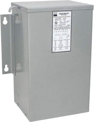 Sola/Hevi-Duty - 1 Phase, 240-480 Volt Input, 120/240 Volt Output, 60 Hz, 5 kVA, General Purpose Transformer - 4, 12, 3R, 4X NEMA Rating, 239°F Temp Rise, 14 Inch Wide x 9 Inch Deep x 17 Inch High, Indoor, Outdoor, Wall Mount - Americas Industrial Supply