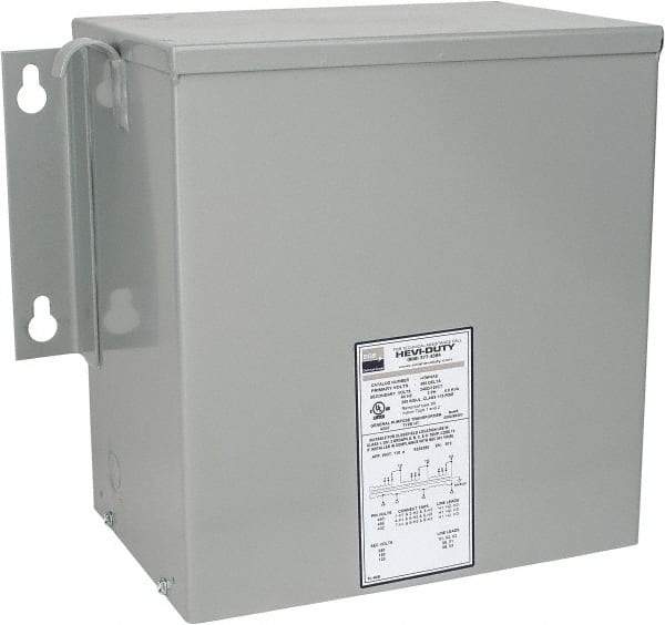 Sola/Hevi-Duty - 3 Phase, 480 Volt Input, 120 Volt Output, 60 Hz, 6 kVA, General Purpose Transformer - 4, 12, 3R, 4X NEMA Rating, 239°F Temp Rise, 16 Inch Wide x 9 Inch Deep x 13 Inch High, Indoor, Outdoor, Wall Mount - Americas Industrial Supply