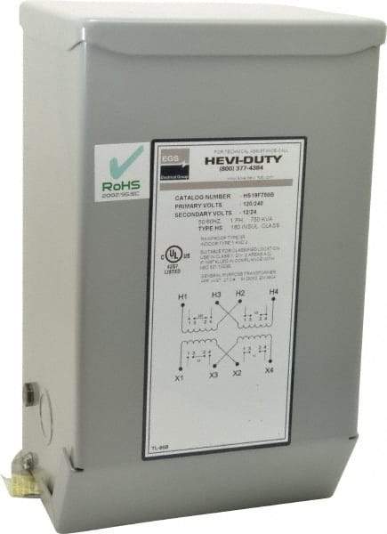 Sola/Hevi-Duty - 120/240 Input Volt, 12/24 Output Volt, 60 Hz, Buck Boost Transformer - 1 Phase, 6 Inch Wide x 5 Inch Deep x 10 Inch High, cULus Listed E77014 - Americas Industrial Supply